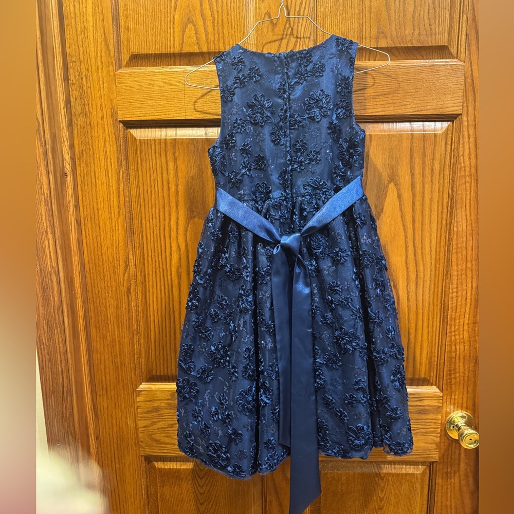 American Princess Navy Floral Kids Dress